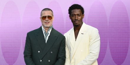 Damson Idris and Brad Pitt