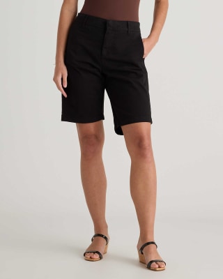 Quince Organic Stretch Cotton Chino Bermuda Shorts
