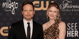 Scott Wolf and Kelley Wolf attend the 28th Annual Critics Choice Awards at Fairmont Century Plaza on January 15, 2023 in Los Angeles, California. 