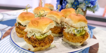 Viven Howard's Shrimp Sliders With Fennel Slaw